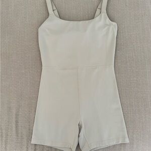 Aerie Cream Active Workout Romper